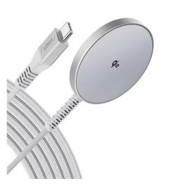   ESR HALOLOCK QI2 asztali töltő Type-C (15W, wireless, mágneses, Qi2) EZÜST