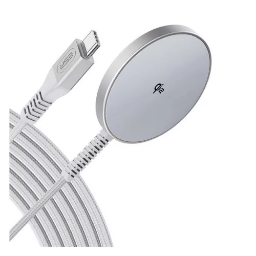 ESR HALOLOCK QI2 asztali töltő Type-C (15W, wireless, mágneses, Qi2) EZÜST
