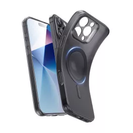   ESR ZERO HALOLOCK szilikon telefonvédő (ütésállóság, légpárnás sarok, MagSafe) FEKETE