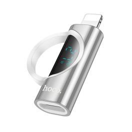   HOCO UA32B adapter (Type-C aljzat - lightning, adatátvitel és töltés, LED kijelző) EZÜST
