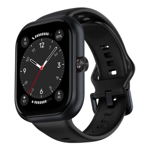 HONOR CHOICE Haylou Watch okosóra (beépített GPS, gumírozott szíj, aktivitásmérő, pulzusmérő, vízálló, 5ATM) FEKETE