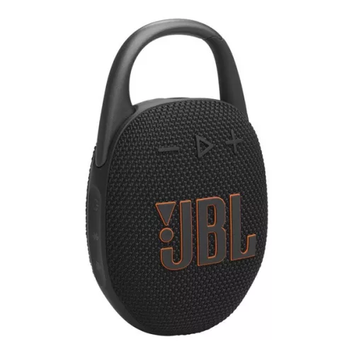 JBL CLIP5 bluetooth hordozható hangszóró (v5.3, 7W, IP67 vízálló) FEKETE