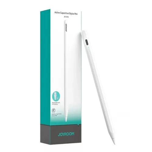 JOYROOM érintő ceruza (aktív, kapacitív + póthegy) FEHÉR Apple Pencil kompatibilis