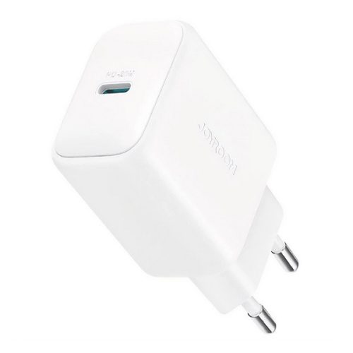 JOYROOM hálózati töltő Type-C aljzat (20W, PD gyorstöltő 3.0 + Type-C kábel) FEHÉR