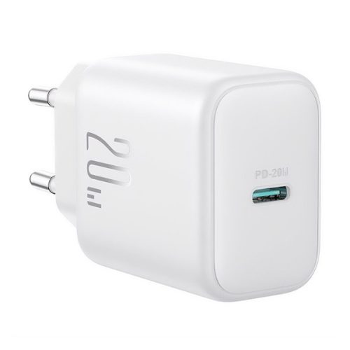 JOYROOM hálózati töltő Type-C aljzat (20W, PD gyorstöltő) FEHÉR
