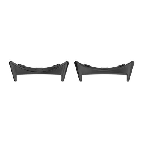 Óraszíj csatlakozó adapter (egyedi méret, 1 pár, átalakító, fém, 20mm) FEKETE