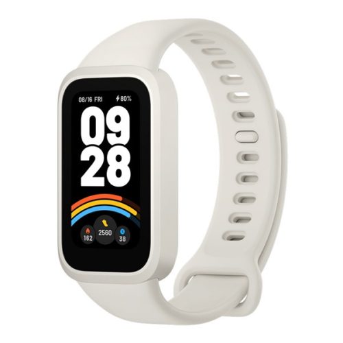 XIAOMI Smart Band 9 Active bluetooth okoskarkötő (v5.3, aktivitásmérő, alvásmonitor, 50 sport mód, vízálló) BÉZS