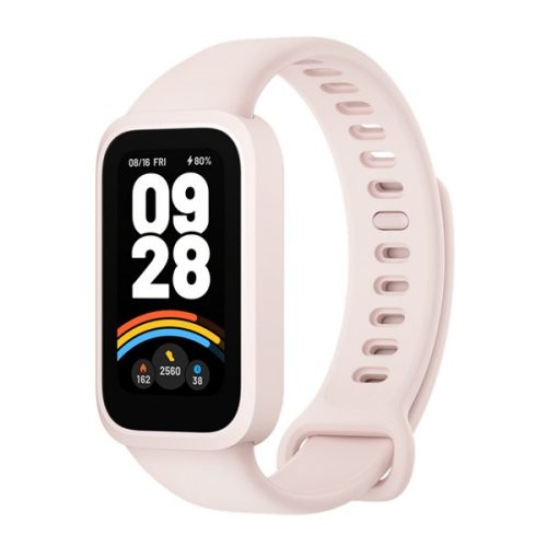 XIAOMI Smart Band 9 Active bluetooth okoskarkötő (v5.3, aktivitásmérő, alvásmonitor, 50 sport mód, vízálló) RÓZSASZÍN