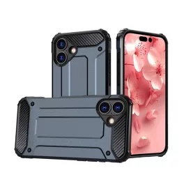   Defender szilikon telefonvédő (ütésállóság, légpárnás sarok, fémhatás) SÖTÉTKÉK