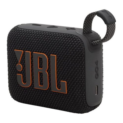 JBL GO4 bluetooth hordozható hangszóró (v5.3, 4.2W, IP67 vízálló) FEKETE