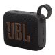 JBL GO4 bluetooth hordozható hangszóró (v5.3, 4.2W, IP67 vízálló) FEKETE