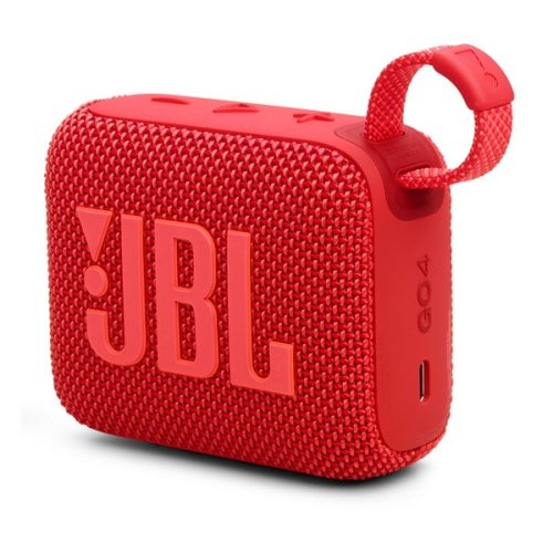 JBL GO4 bluetooth hordozható hangszóró (v5.3, 850mAh belső akku, 4.2W, IP67 vízálló) PIROS