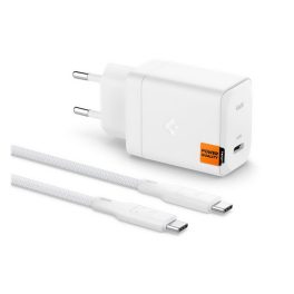 SPIGEN ARCSTATION PRO hálózati töltő Type-C aljzat (65W, GaN, PD gyorstöltő 3.0 + Type-C kábel) FEHÉR   SPIGEN ARCSTATION PRO hálózati töltő Type-C aljzat (65W, GaN, PD gyorstöltő 3.0 + Type-C kábel) FEHÉR