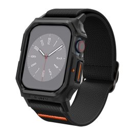 SPIGEN LITE FIT PRO pótszíj (egyedi méret, textil, ütésállóság + szilikon keret) FEKETE   SPIGEN LITE FIT PRO pótszíj (egyedi méret, textil, ütésállóság + szilikon keret) FEKETE