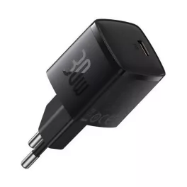   BASEUS CUBE PRO hálózati töltő Type-C aljzat (30W, GaN5, PD gyorstöltő) FEKETE