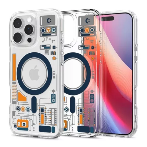 SPIGEN ULTRA HYBRID MAG ANALOGUE műanyag telefonvédő (ütésállóság, légpárnás keret, MagSafe) ÁTLÁTSZÓ
