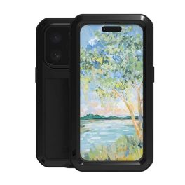 LOVE MEI Powerful defender telefonvédő (fém keret, erős ütésállóság, porálló + képernyővédő üveg) FEKETE   LOVE MEI Powerful defender telefonvédő (fém keret, erős ütésállóság, porálló + képernyővédő üveg) FEKETE
