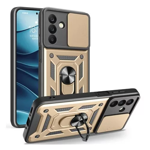 Defender szilikon telefonvédő (ütésállóság, tartógyűrű, kameravédő) ARANY