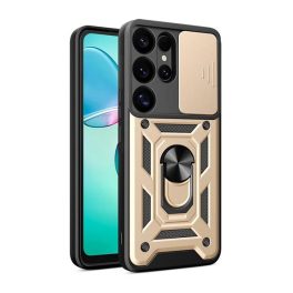 Defender szilikon telefonvédő (ütésállóság, tartógyűrű, kameravédő) ARANY   Defender szilikon telefonvédő (ütésállóság, tartógyűrű, kameravédő) ARANY