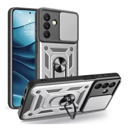   Defender szilikon telefonvédő (ütésállóság, tartógyűrű, kameravédő) EZÜST