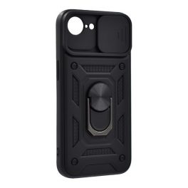 Defender szilikon telefonvédő (ütésállóság, tartógyűrű, kameravédő) FEKETE   Defender szilikon telefonvédő (ütésállóság, tartógyűrű, kameravédő) FEKETE