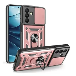   Defender szilikon telefonvédő (ütésállóság, tartógyűrű, kameravédő) ROZÉARANY