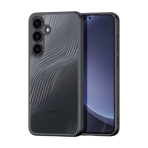 DUX DUCIS AIMO szilikon telefonvédő (ütésállóság, kameravédő, matt, hullám) FEKETE