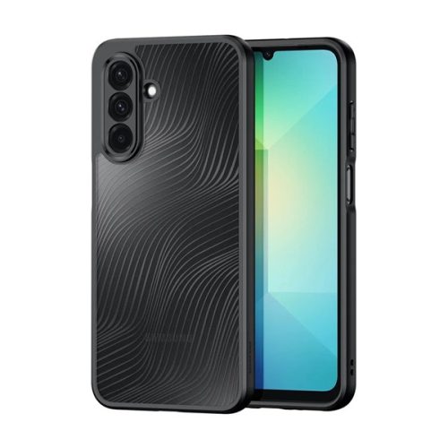 DUX DUCIS AIMO szilikon telefonvédő (ütésállóság, kameravédő, matt, hullám) FEKETE