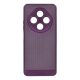 Műanyag telefonvédő (légáteresztő, lyukacsos, kameravédő) LILA