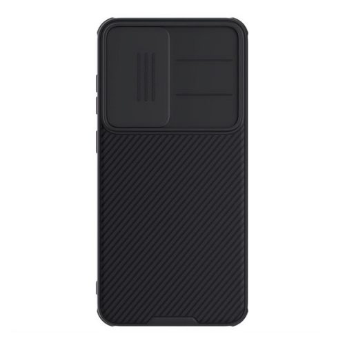 NILLKIN CAMSHIELD PRO szilikon telefonvédő (ütésállóság, kameravédő, csíkos) FEKETE
