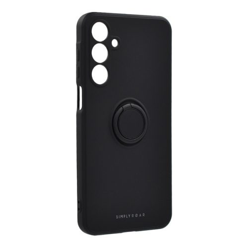 ROAR AMBER szilikon telefonvédő (tartógyűrű, mágneses, kameravédő) FEKETE