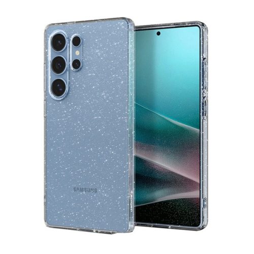 SPIGEN LIQUID CRYSTAL GLITTER szilikon telefonvédő (ütésállóság, légpárnás sarok, csillámporos) ÁTLÁTSZÓ