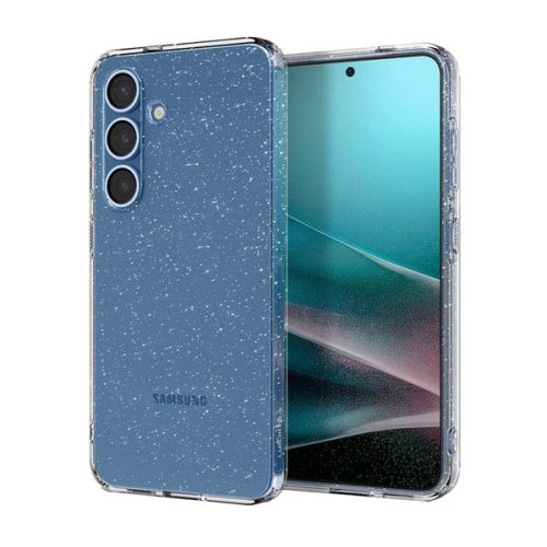SPIGEN LIQUID CRYSTAL GLITTER szilikon telefonvédő (ütésállóság, légpárnás sarok, csillámporos) ÁTLÁTSZÓ