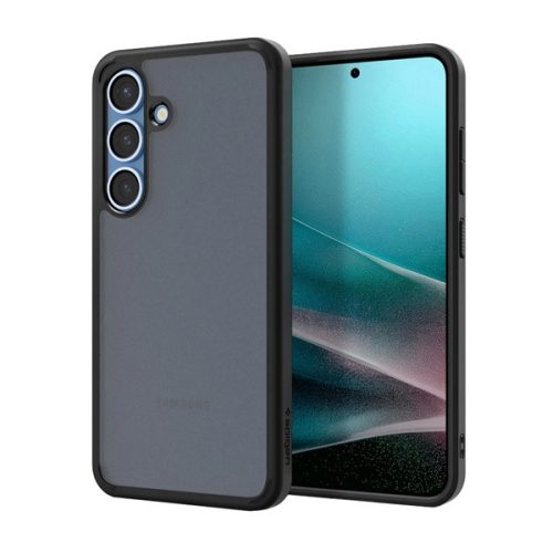 SPIGEN ULTRA HYBRID műanyag telefonvédő (ütésállóság, légpárnás keret, matt) FEKETE/ÁTLÁTSZÓ