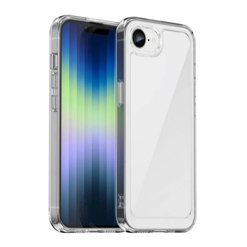 Szilikon telefonvédő (ütésállóság, átlátszó hátlap) ÁTLÁTSZÓ