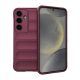 Szilikon telefonvédő (ütésállóság, kameravédő, 3D) BORDÓ