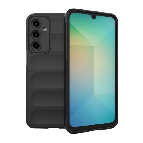 Szilikon telefonvédő (ütésállóság, kameravédő, 3D) FEKETE