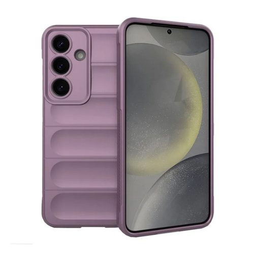 Szilikon telefonvédő (ütésállóság, kameravédő, 3D) LILA