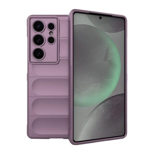 Szilikon telefonvédő (ütésállóság, kameravédő, 3D) LILA