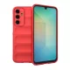 Szilikon telefonvédő (ütésállóság, kameravédő, 3D) PIROS