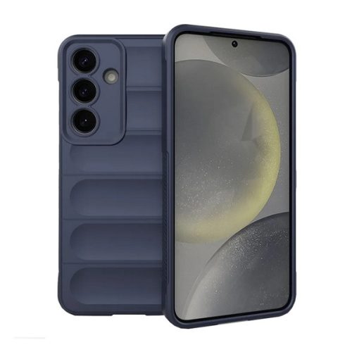 Szilikon telefonvédő (ütésállóság, kameravédő, 3D) SÖTÉTKÉK