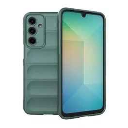   Szilikon telefonvédő (ütésállóság, kameravédő, 3D) SÖTÉTZÖLD
