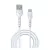 DEVIA KINTONE adatkábel (USB - Type-C, 10W, gyorstöltő, cipőfűző, 100cm) FEHÉR