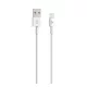 DEVIA adatkábel (USB - lightning, 10W, gyorstöltő, 100cm) FEHÉR