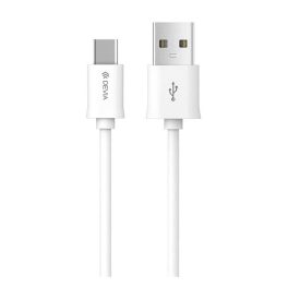   DEVIA adatkábel (USB - Type-C, 10W, gyorstöltő, 100cm) FEHÉR