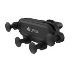 DEVIA tartó (szellőzőre, gravitációs, 360°, 4-6.9" méret) FEKETE