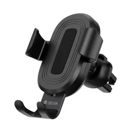   DEVIA GRAVITY autós tartó (szellőzőre, gravitációs, 360°, 10W, wireless, 4-6.5" méret) FEKETE