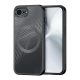 DUX DUCIS AIMO szilikon telefonvédő (ütésállóság, kameravédő, MagSafe, hullám) FEKETE
