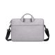 DEVIA JUSTYLE kézitáska álló LAPTOP/NOTEBOOK/TABLET (univerzális, textil, kézpánt, 13-14.2" méret) SÖTÉTSZÜRKE