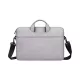 DEVIA JUSTYLE kézitáska álló LAPTOP/NOTEBOOK/TABLET (univerzális, textil, kézpánt, 13-14.2" méret) SÖTÉTSZÜRKE